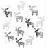 Birch bark reindeer 5,5 cm 12 pieces