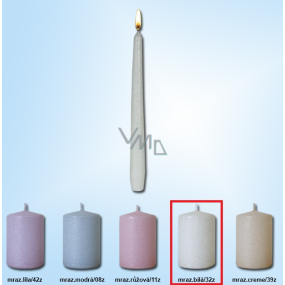 Lima Frosty white candle cone 22 x 250 mm 1 piece