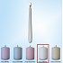 Lima Frosty white candle cone 22 x 250 mm 1 piece