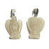 Agate white Angel guardian pendant natural stone hand cut 2 - 2,2 cm, provides peace and tranquility