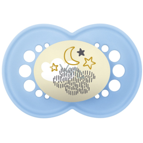Mam Night silicone orthodontic pacifier 6+ months Blue with sky 1 piece