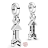 Charm Sterling silver 925 My Arrow - Mini medallion, bracelet pendant symbol