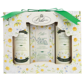 Bohemia Gifts Chamomile shower gel 100 ml + hair shampoo 100 ml + toilet soap 100 ml, cosmetic set for women
