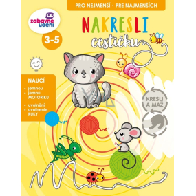 Ditipo Scratch-off notebook Draw a path 16 pages A4 215 x 275 mm, ages 3 - 5
