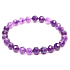 Amethyst facet bracelet elastic natural stone, ball 6 mm / 16 cm, for children, stone of kings and bishops