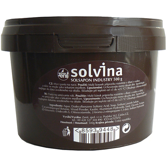 Solvina Solsapon Industry hand paste 500 g