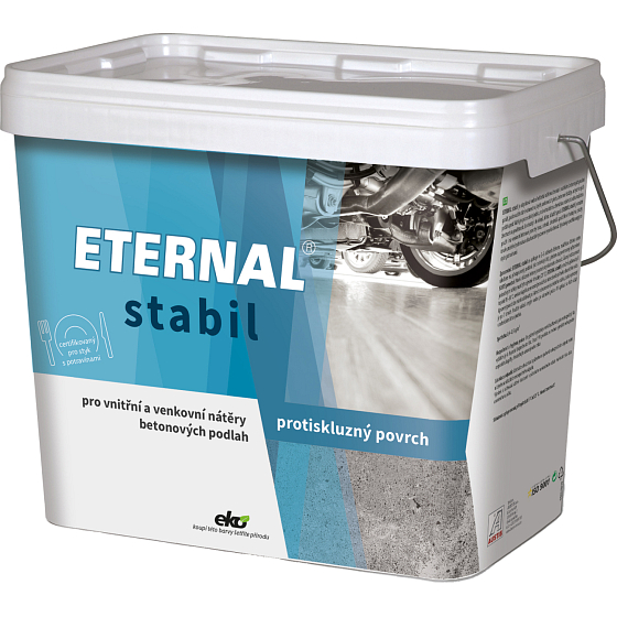 Eternal Stabil protiskluzová barva na betonové podlahy a dlažbu, světle šedá, 10 kg