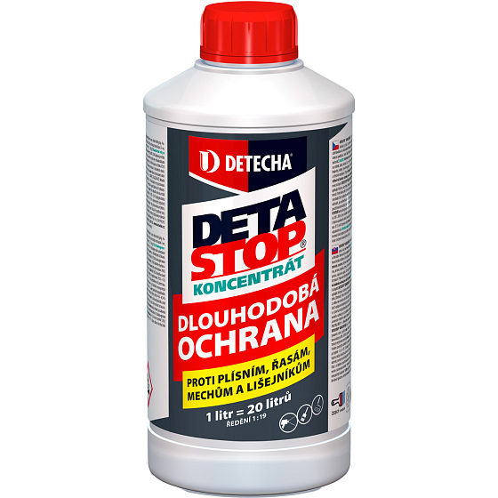 Detecha Detastop Concentrate Against Molds, Mosses and Lichens, 1 l