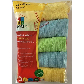 Tidy Home microfiber cloth 40 x 40 cm, 5 x 250 g