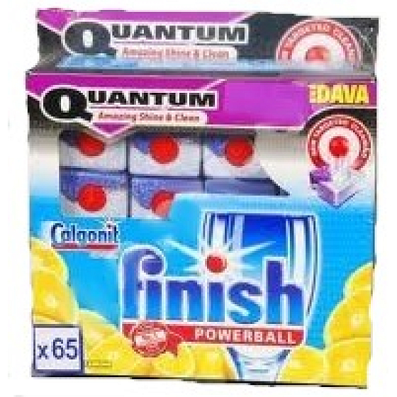 Calgonit Finish Quantum Lemon Sparkle dishwasher tablets 80 pieces