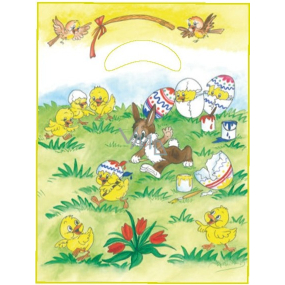 Angel Plastic bag 36 x 27.5 x 4 cm Bunnies and chickens