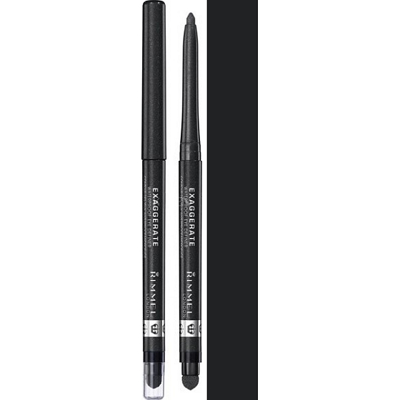 Rimmel London Exaggerate automatic waterproof eye pencil 263 Starlit Black 0.28 g