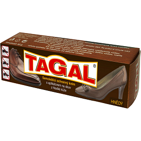 Druchema Tagal brown self-polishing protective shoe cream, 50 g