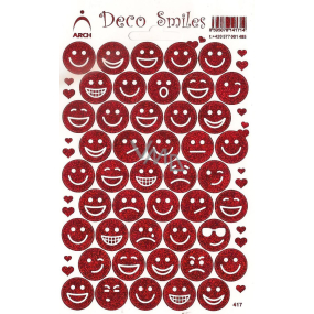 Arch Holographic decorative stickers emoticons red