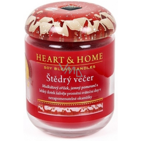 Heart & Home Christmas Eve Soy scented candle medium burns up to 30 hours 110 g