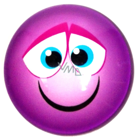 Nekupto Magnet Emoji Smiley wheel purple 4 cm