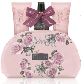 Baylis & Harding Rose petals shower cream 100 ml + hand and body lotion 100 ml + body spray 100 ml + cosmetic handbag gift set