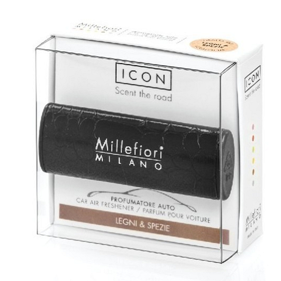 Millefiori Milano Icon Legni & Spezie - Wood and Spices car fragrance Urban smells up to 2 months 47 g