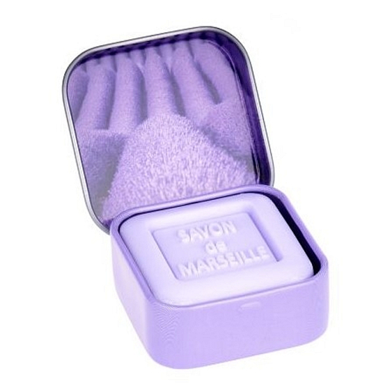 Esprit Provence Lavender Marseilles toilet soap in a 25 g tin