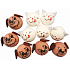 Pulp Heads Dog and Cat 3 cm 10 pieces