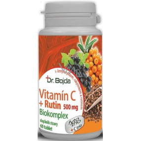 Dr.Bojda Vitamin C + Rutin Biokomplex 500 mg food supplement for normal immune system function 60 capsules
