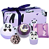 Bomb Cosmetics Panda Yourself effervescent ballistic bath ball 2 x 160 g + glycerin soap 100 g + bath stick 50 g + butter ball 30 g, cosmetic set