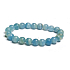 Calcite multi sky blue Argentine bracelet elastic natural stone, ball 8 mm / 16-17 cm, intuition stone