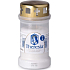 Bolsius Theresia cemetery candle with lid cast white, burning time 50 hours 170 g