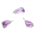 Amethyst Brazil Tumbler pendant natural stone M, approx. 2,5 cm, AA quality, stone of kings and bishops