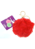Albi Hairy Key Ring Red 11 cm