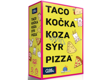 Albi Taco, cat, goat, cheese, pizza observation card game recommended age 8+