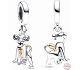 Charm Sterling silver 925 Disney 100. anniversary, Lion King - Simba, pendant for bracelet