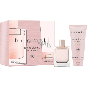 Bugatti Bella Donna eau de parfum 60 ml + shower gel 100 ml, gift set for women