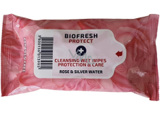 BioFresh Diamond Rose Protect Antibacterial Wipes 15 pieces