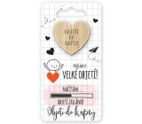 Nekupto Pocket Hug Heart Sending You a Big Hug!, pocket hug 6 x 12 cm