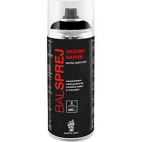 SPRAY PAINT top universal acrylic spray paint, RAL 9005 black matt, 400 ml