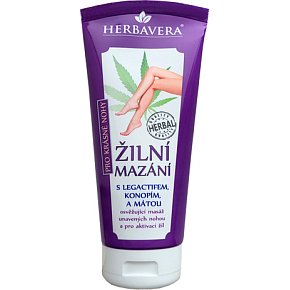 Herbavera Venous Balm with Hemp and Legactif, 200 ml
