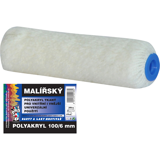 BARVY A LAKY HOSTIVAŘ painting roller for holder 6 mm, 100 mm