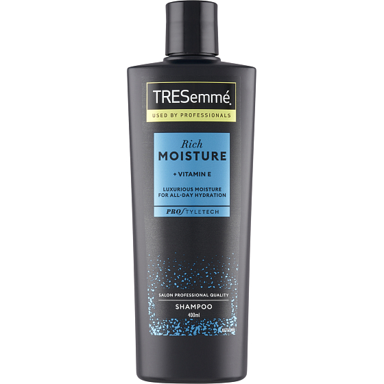 TRESemmé Rich Moisture Hydrating Shampoo with Vitamin E, 400 ml