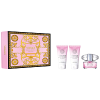 Versace Bright Crystal Eau de Toilette 50 ml + Body Lotion 50 ml + Shower Gel 50 ml, Gift Set for Women