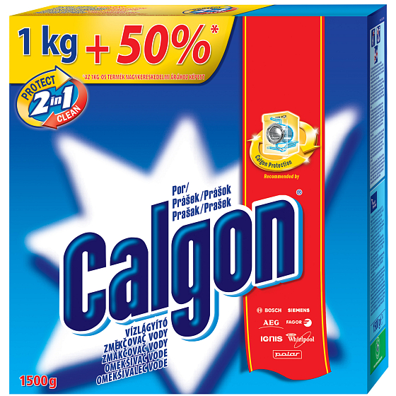 Calgon Protect 2in1 Clean Water Softener Powder 1.5kg