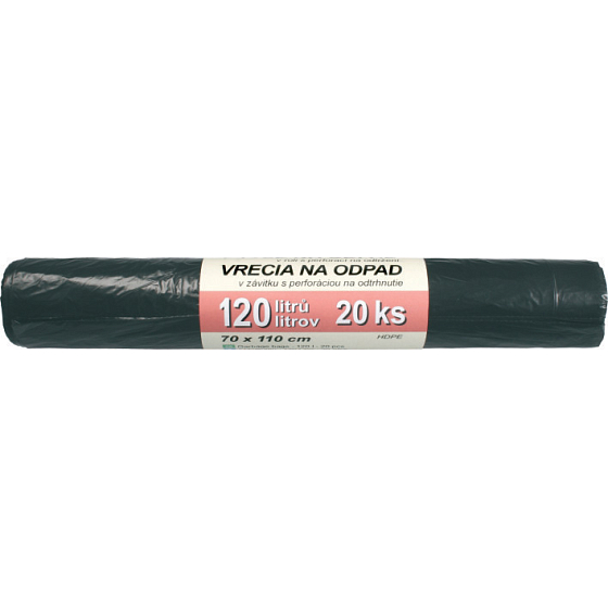 Spokar Waste bags 120 liters, 70 x 110 cm, HDPE material, rolls of 20 pieces