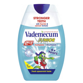 Vademecum Junior Spearmint 2in1 toothpaste and mouthwash in one for children 75 ml