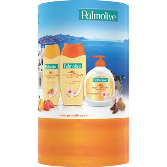 Palmolive Memories of the Mediterranean shower gel 2 x 250 ml + soap 300 ml, gift can, cosmetic set