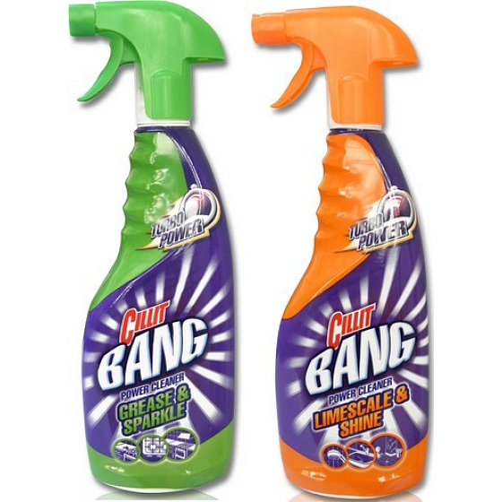 Cillit Bang Power Cleaner against grease and for greater gloss 750 ml + Power Cleaner against limescale and for greater gloss 750 ml