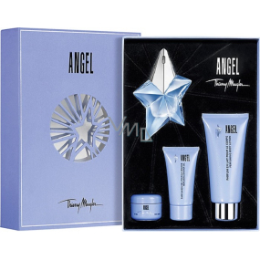 Thierry Mugler Angel perfumed water 25 ml + body lotion 100 ml + shower gel 30 ml + body cream 15 ml, gift set