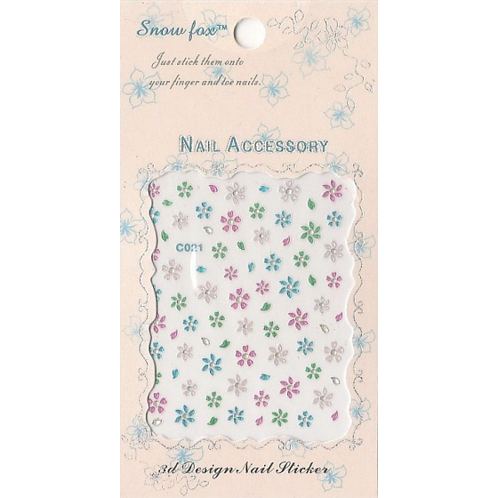 Nail Accessory 3D nail stickers 1 sheet 10100 C021