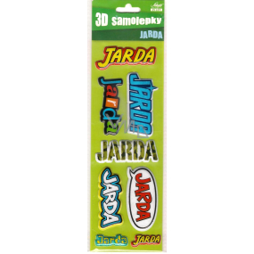 Nekupto 3D Stickers with the name Jarda 8 pieces