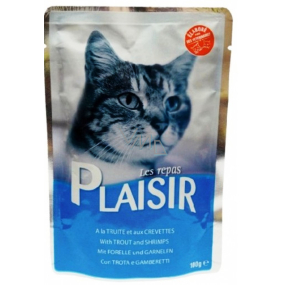 Plaisir Cat Trout and shrimp pouch 100 g