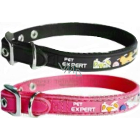 Pet Expert Premium Rubber collar lined decorated with 41 x 1.5 cm